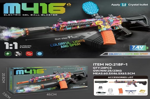 PISTOLA HIDROGEL M416